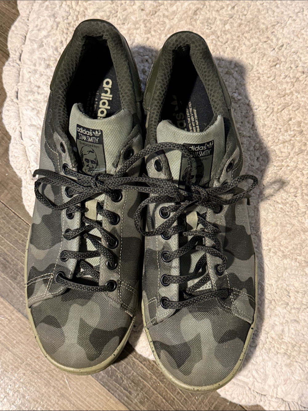 adidas Stan Smith Camouflage Sneakers - Green/Black